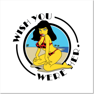 PT - Wish You Were Her - White Posters and Art